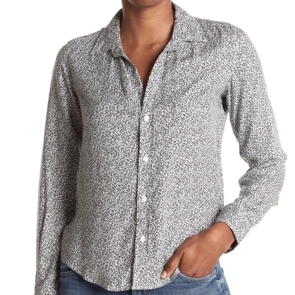 Frank & Eileen Barry Floral Button Front Shirt NWT - Picture 1 of 12